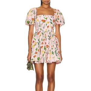 agua by agua bendita caramelo mini dress